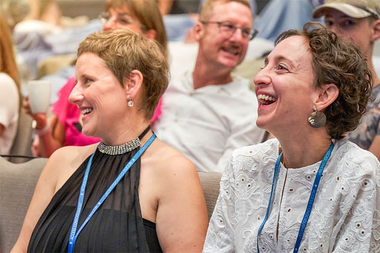 Laughter at an Access Consciousness class